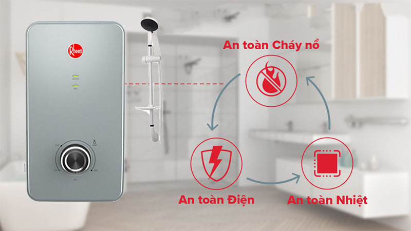 Máy nước nóng trực tiếp Rheem RH-688EPI-SV - Hàng chính hãng