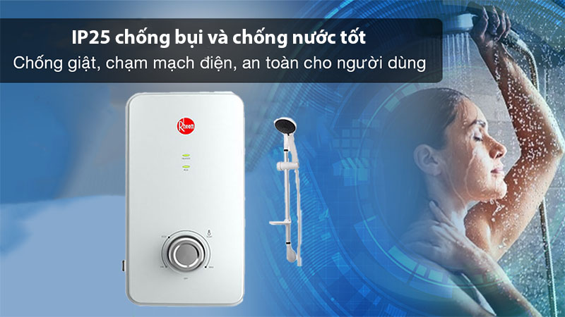 Máy nước nóng trực tiếp Rheem RH-688EPI-WT - Hàng chính hãng