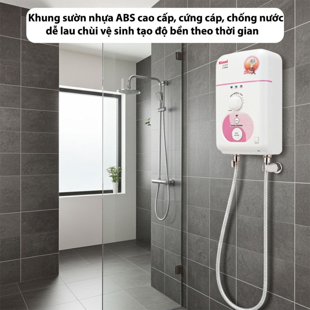 Máy nước nóng trực tiếp Rinnai RE-450WH chất liệu bền bỉ, an toàn