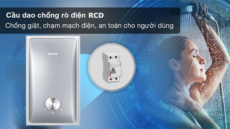 Máy nước nóng trực tiếp Rinnai REI-A450AP-WS - Hàng chính hãng