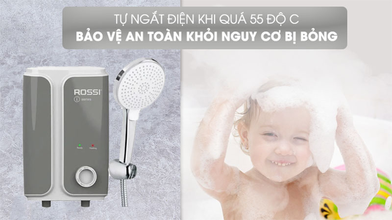 Bình nước nóng trực tiếp Rossi RIS-450P - Hàng chính hãng