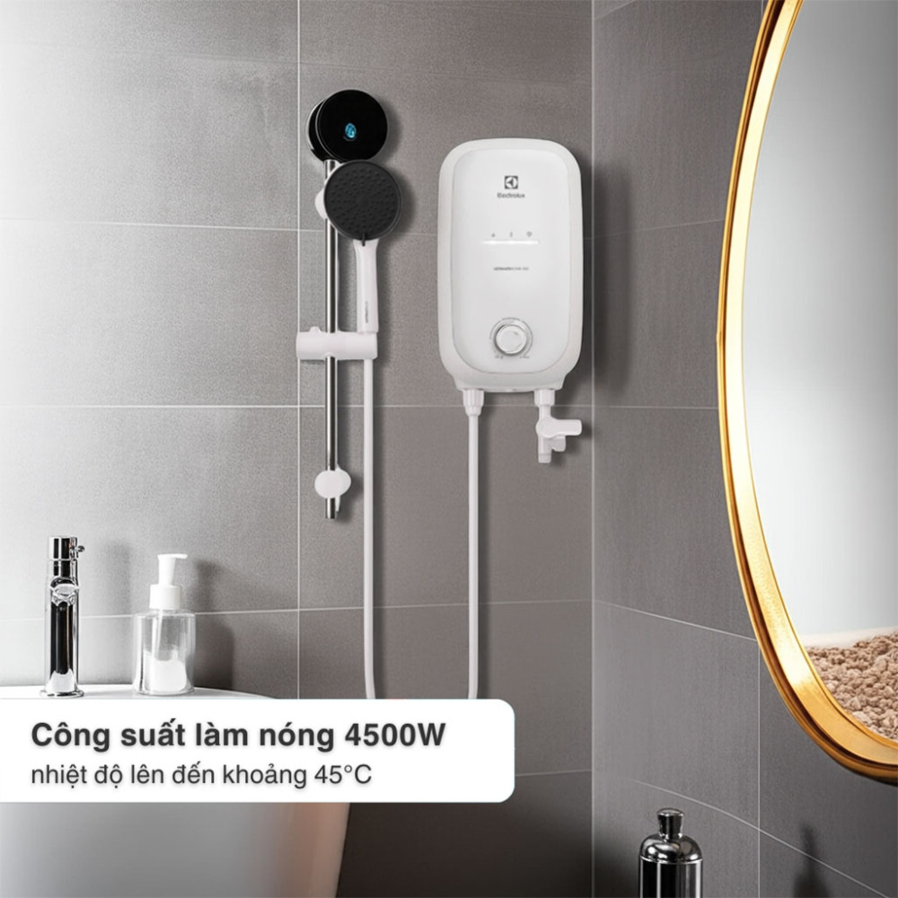Máy nước nóng trực tiếp UltimateHome 500 4.5kW Electrolux EWE451QX-W4 - Hàng chính hãng