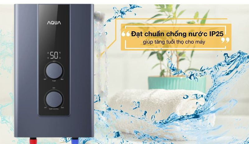Máy nước nóng trực tiếp Aqua AEI45E-FP3CB(VN) - Hàng chính hãng