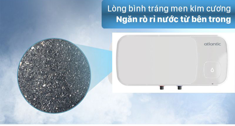 Lòng bình tráng men kim cương, hạn chế rò rỉ nước