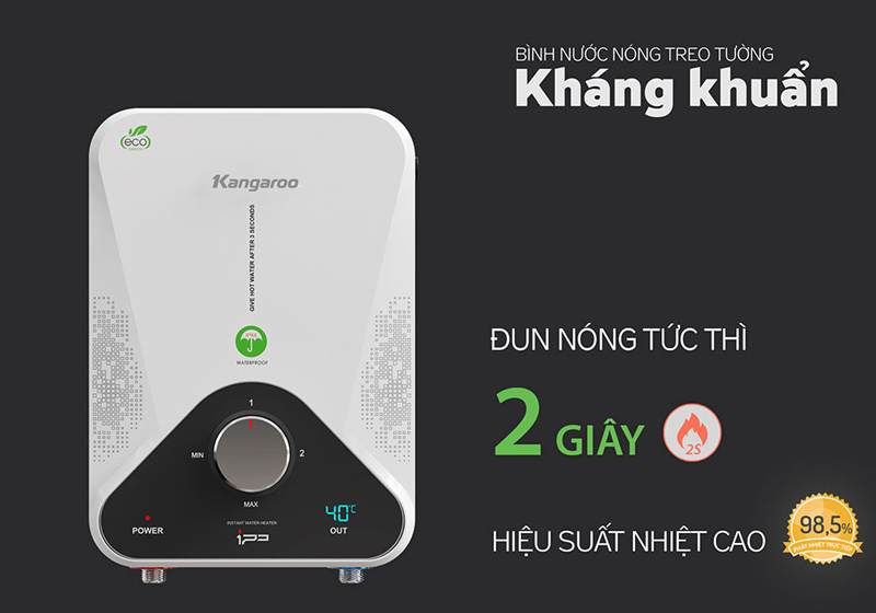 Máy nước nóng trực tiếp Kangaroo KG589GP - Hàng chính hãng