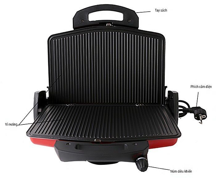 Kẹp nướng điện Tiross TS9653 - Hàng chính hãng