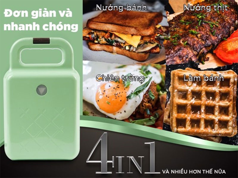 Máy nướng bánh kẹp mini Perfect PF-833 - Hàng chính hãng