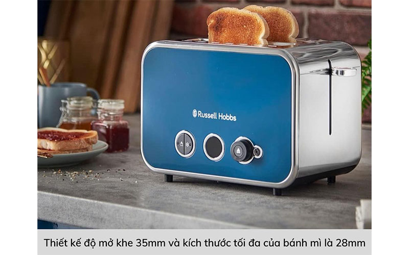 Máy nướng bánh mì 2 khe Russell Hobbs Distinctions 26431-56 - Hàng chính hãng