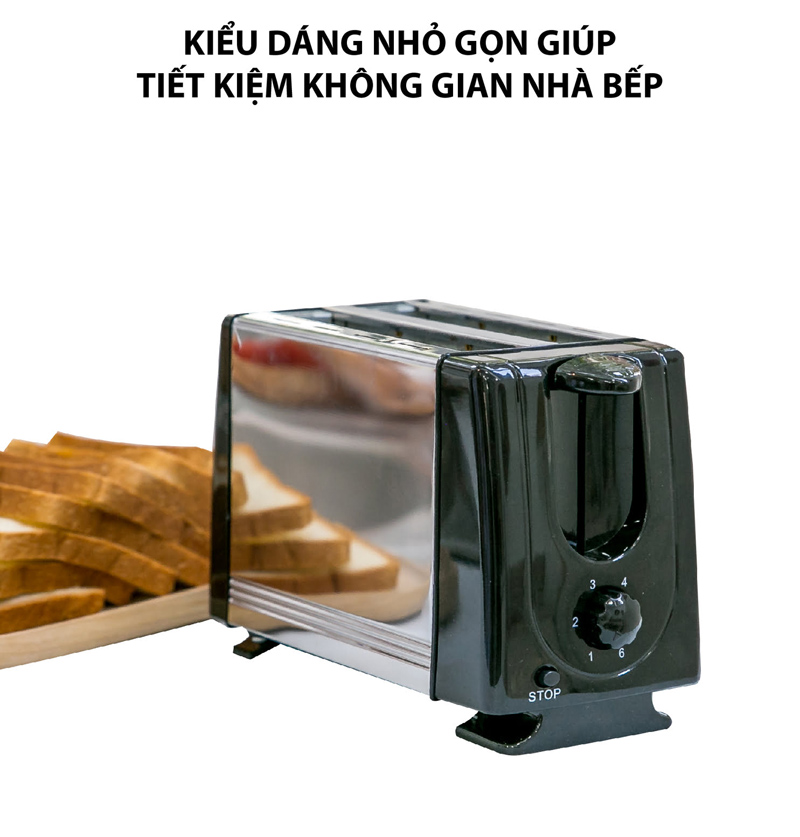 Máy nướng bánh mì 2 ngăn Kuchenzimmer 3000488 - Hàng chính hãng