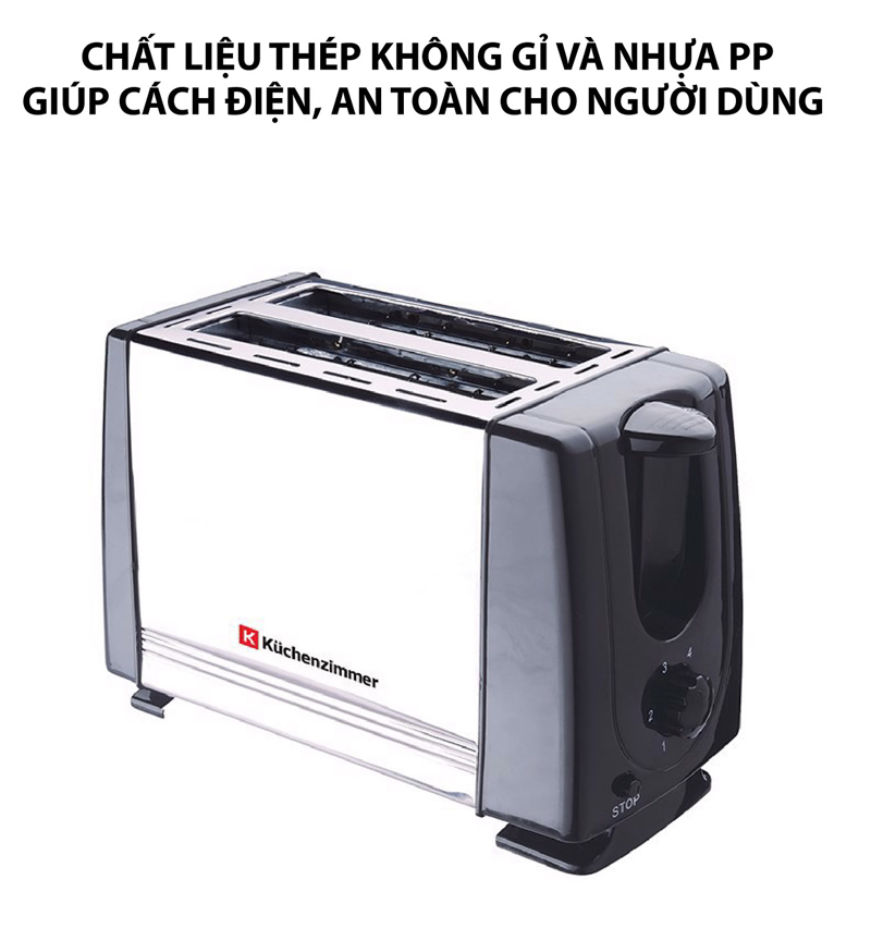 Máy nướng bánh mì 2 ngăn Kuchenzimmer 3000488 - Hàng chính hãng