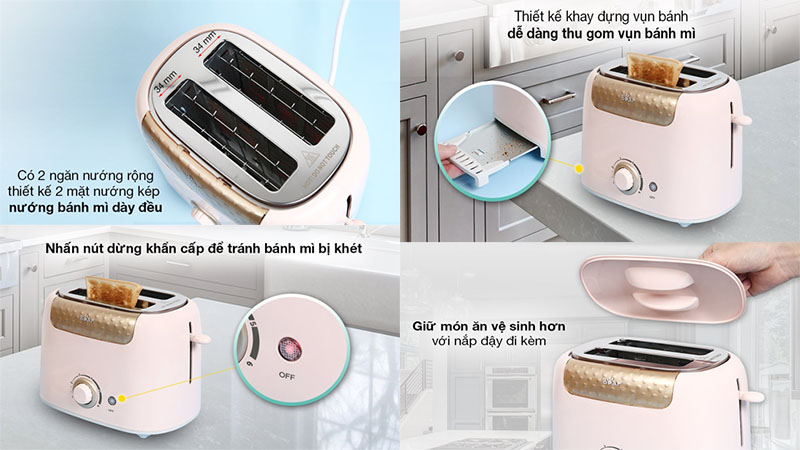 Máy nướng bánh mì Bear DSL-601 - Hàng chính hãng