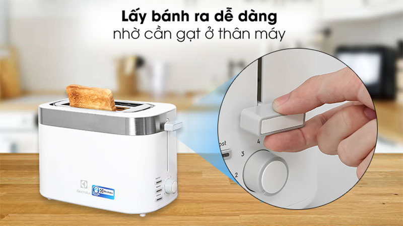 Máy nướng bánh mì Electrolux E2TS1-100W - Hàng chính hãng