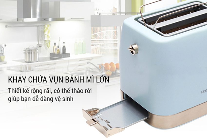 Máy nướng bánh mì Lock&Lock EJB221BLU - Hàng chính hãng
