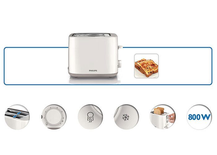 Máy nướng bánh mì Philips HD2595