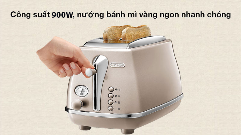 Máy nướng bánh mì Sandwich Delonghi CTOT2103.BG - Hàng chính hãng