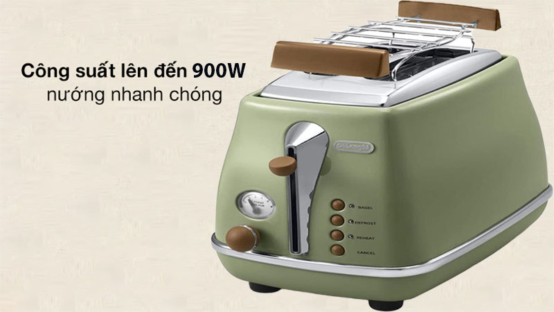 Máy nướng bánh mì Sandwich Delonghi CTOV2103.GR - Hàng chính hãng