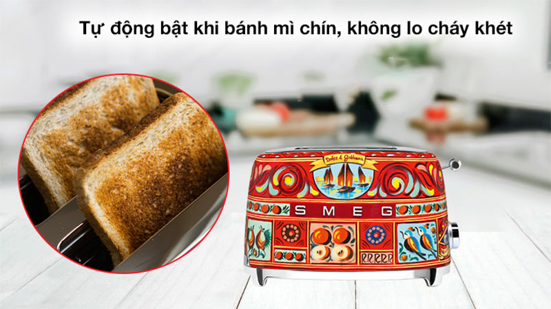 Máy nướng bánh mì Smeg D&G TSF01DGEU - Hàng chính hãng