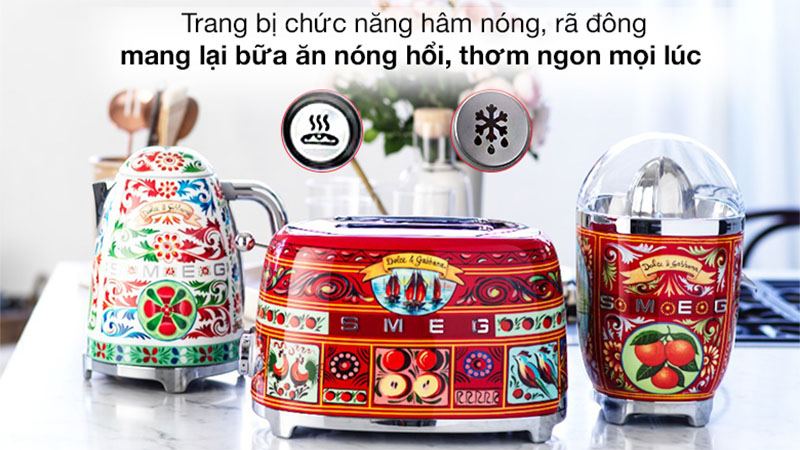 Máy nướng bánh mì Smeg D&G TSF01DGEU - Hàng chính hãng