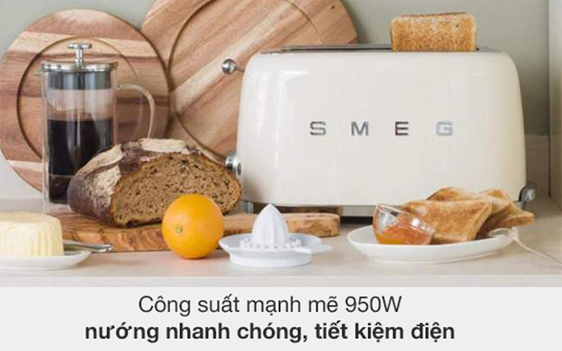 Máy nướng bánh mì Smeg TSF01 - Hàng chính hãng