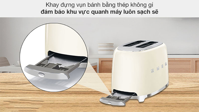 Máy nướng bánh mì Smeg TSF01 - Hàng chính hãng