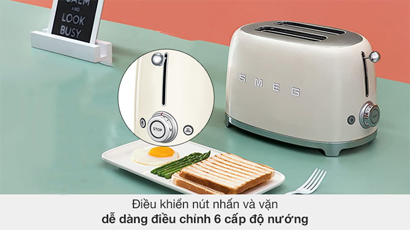 Máy nướng bánh mì Smeg TSF01 - Hàng chính hãng