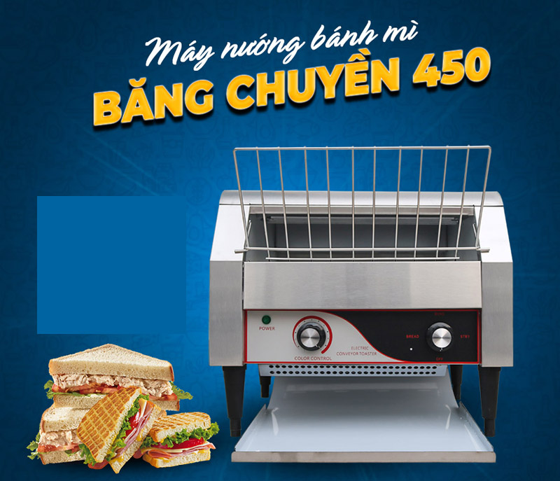 Máy nướng bánh mì băng tải điện HET-450 - Hàng chính hãng
