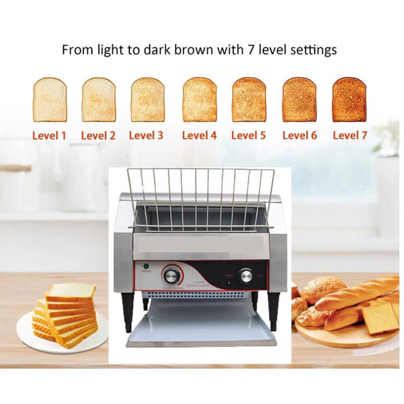 Máy nướng bánh mì băng tải điện HET-450 - Hàng chính hãng