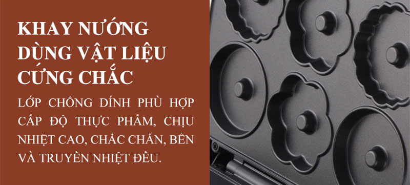 Máy nướng bánh snack Tiross TS9673 - Hàng chính hãng