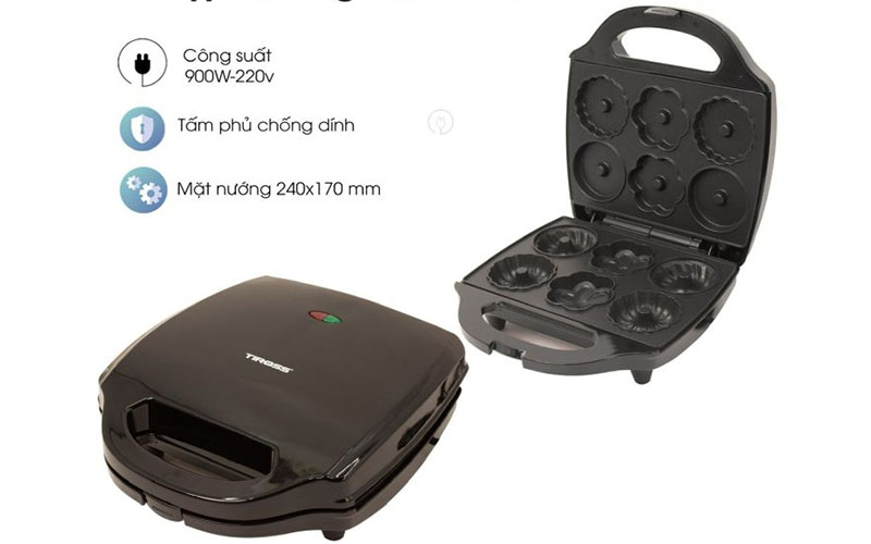 Máy nướng bánh snack Tiross TS9673 - Hàng chính hãng