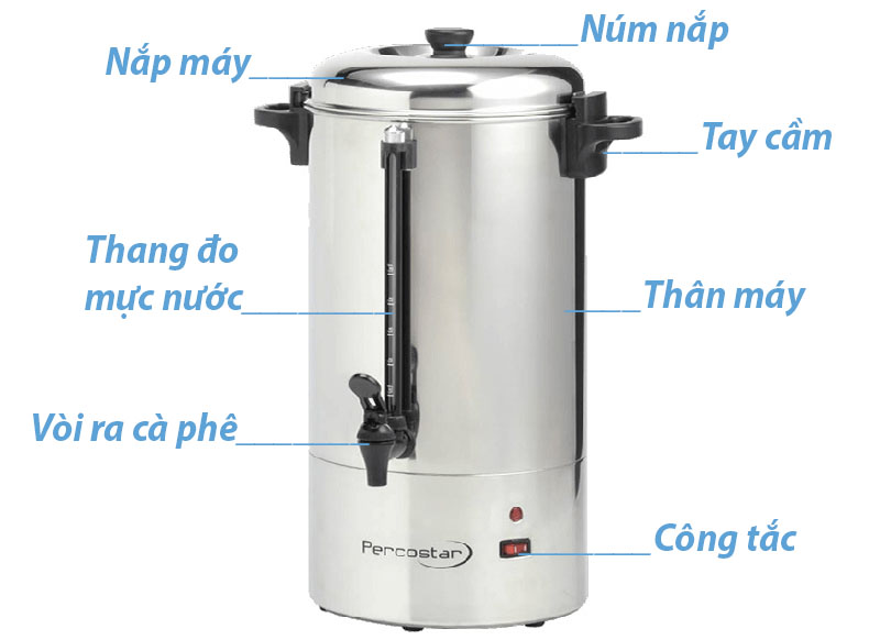 Các bộ phận của Máy pha cà phê Animo Percostar 6.5