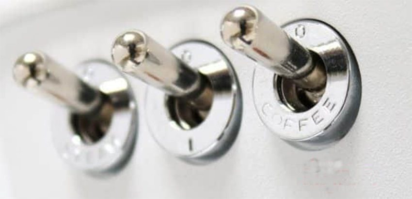 Công tắc của máy pha cà phê Ascaso Dream DR-18