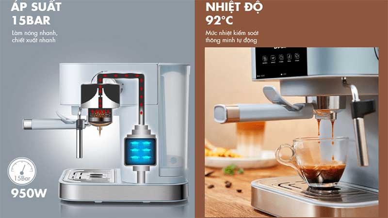 Máy pha cà phê Bear CF-B15V1 - Hàng chính hãng