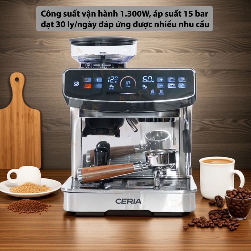Máy pha cà phê Ceria Barista CB-30S - Hàng chính hãng