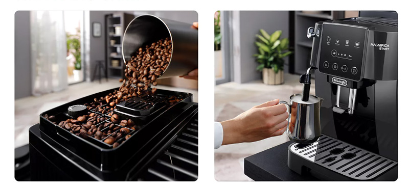 Có 2 chức năng là xay và pha cà phê