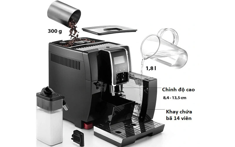 Máy pha cà phê Delonghi ECAM350.55.SB - Hàng chính hãng