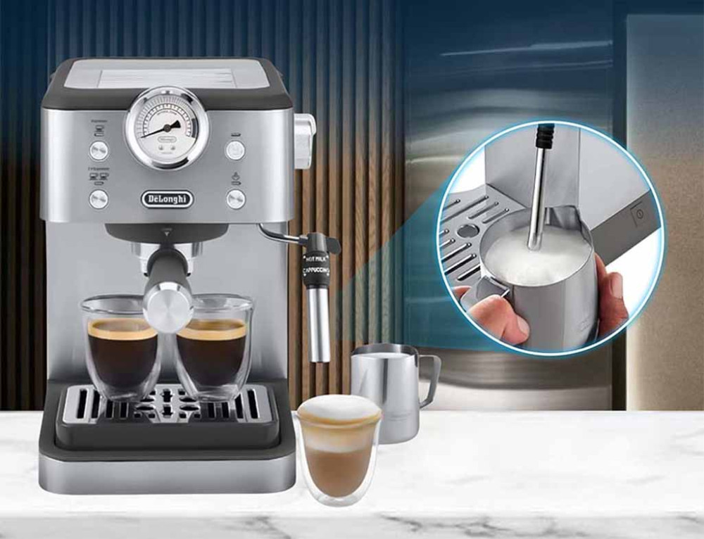  Khả năng tạo bọt sữa chuyên nghiệp với vòi đánh sữa đa chức năng