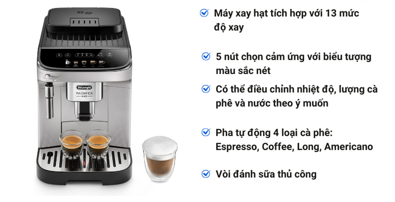 Máy pha cà phê De'Longhi Magnifica Evo ECAM 292.33.SB - Hàng chính hãng