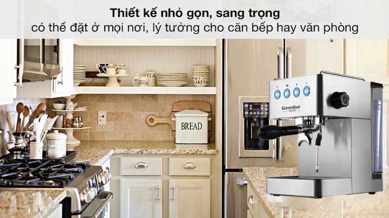 Máy pha cà phê Gemilai CRM3005E - Hàng chính hãng