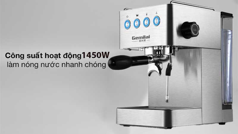 Máy pha cà phê Gemilai CRM3005E - Hàng chính hãng