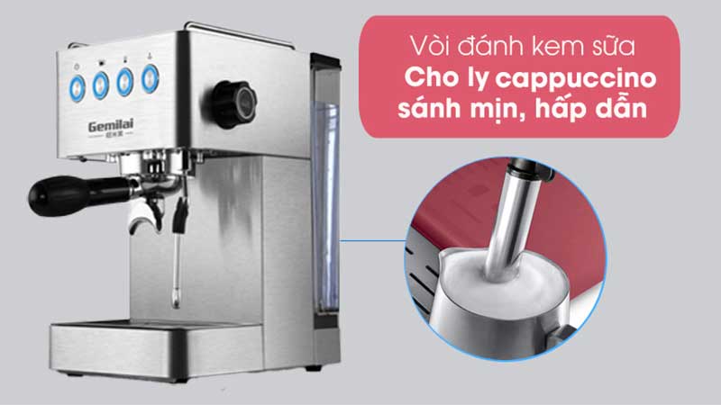 Máy pha cà phê Gemilai CRM3005E - Hàng chính hãng