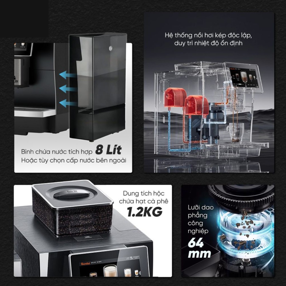 Máy pha cà phê Gemilai Master One - Hàng chính hãng