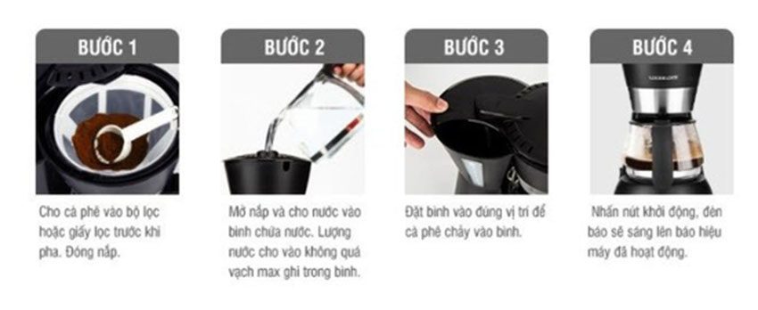 Máy pha cà phê Lock&Lock ELCM 210 - Hàng chính hãng