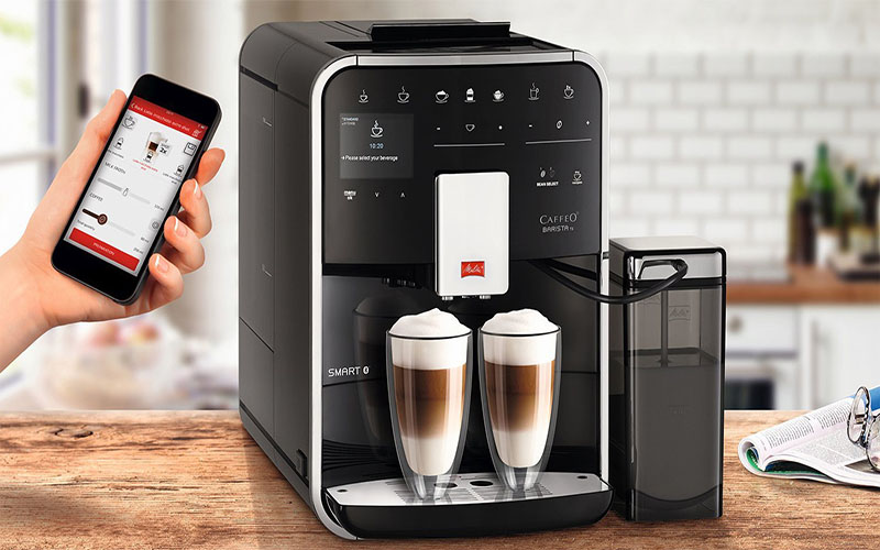 Tính năng kết hợp Bluetooth của Máy pha cà phê Melitta Barista TS Smarrt Stainless Steel