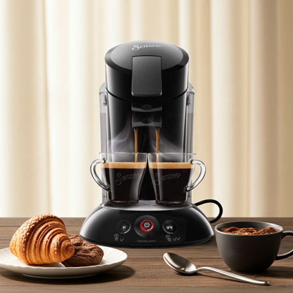 Máy pha cà phê có kiểu dáng sang trọng, phù hợp với mọi không gian