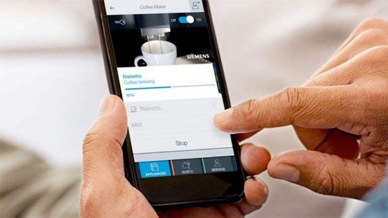 Tính năng Home Connect của Máy pha cà phê Siemens CT636LES6