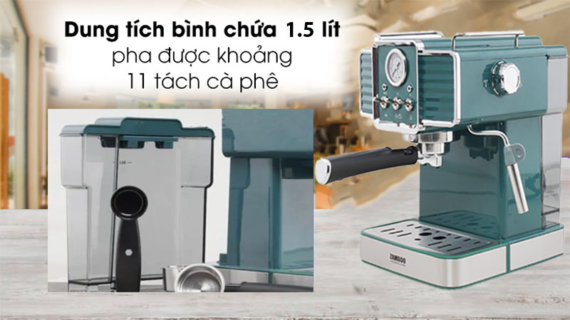 Máy pha cà phê Zamboo ZB-90PRO - Hàng chính hãng