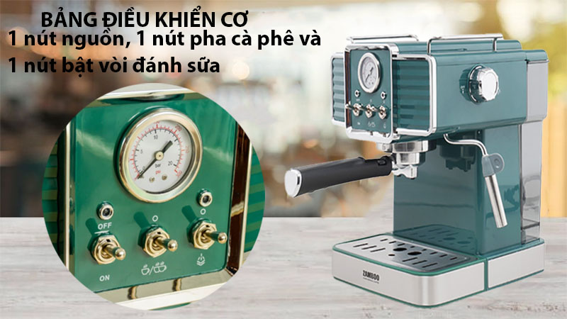 Máy pha cà phê Zamboo ZB-90PRO - Hàng chính hãng
