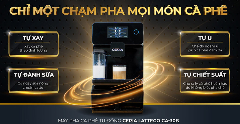 Máy pha cà phê Ceria LatteGo CA-30B - Hàng chính hãng