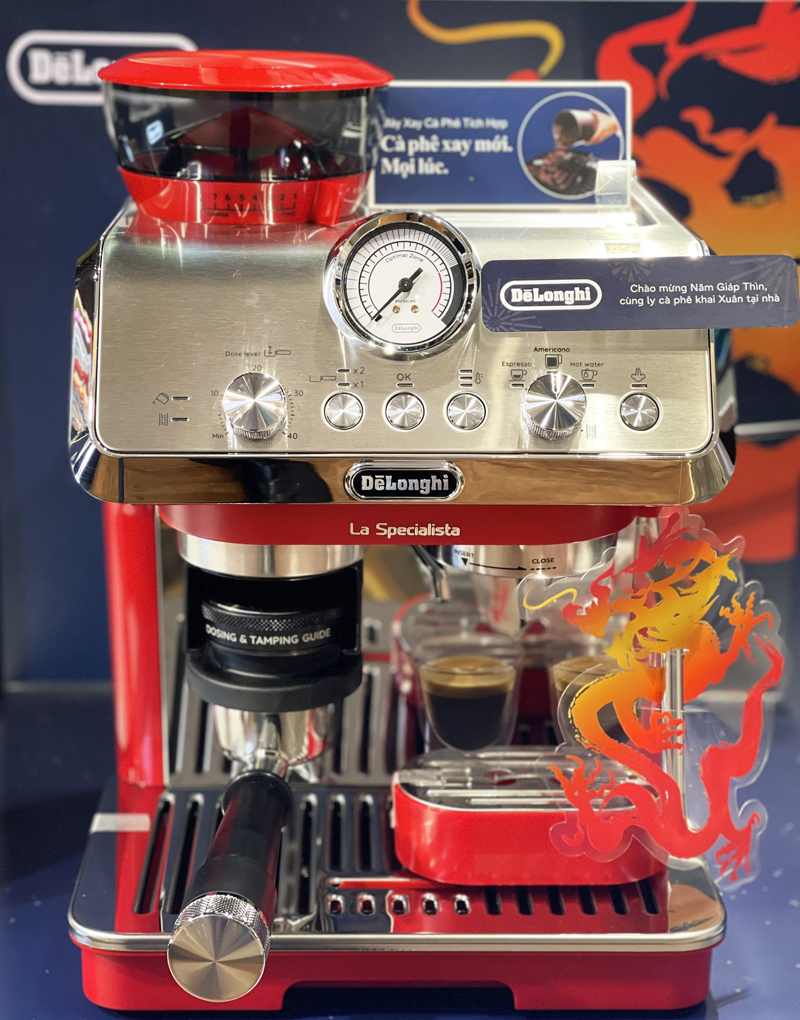 Máy pha cà phê DeLonghi EC9155.R - Hàng chính hãng