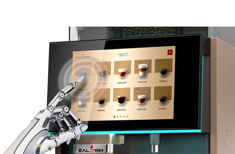 Bảng điều khiển cảm ứng ở mặt trước máy,  dễ dàng thao tác điều chỉnh